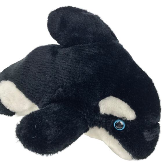 Vtg Cloud 9 Dan Brechner Orca Killer Whale Plush 13'' 80s Ocean Stuffed Animal - Picture 4 of 9